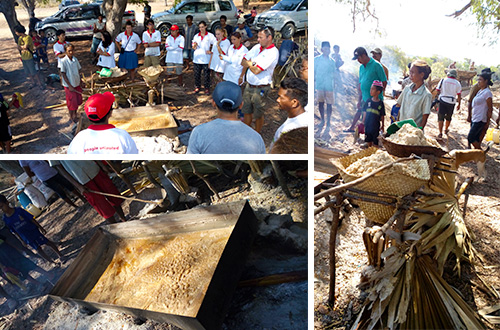 Memasak garam menjadi aktivitas yang dilakukan secara turun-temurun oleh warga Desa Kadahang, Sumba Timur. Foto: dok. Ekspedisi Sumba 2015
