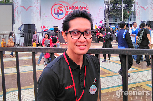 Pandu Setio, Manajer PR dan CSR Sharp Indonesia. Foto: greeners.co/Teuku Wildan