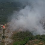 Kebakaran TPA Sarimurti. Foto: Irsyan Muzaki Fadhilah