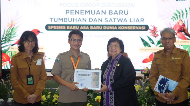 KLHK mengumumkan tiga spesies baru tumbuhan dan satwa liar di Indonesia. Foto: KSDA KLHK