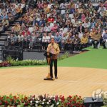 Jokowi memperingatkan perusahaan tambang untuk melakukan rehabilitasi lahan di area bekas tambang. Foto: Stanly Pondaag