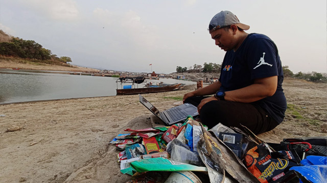 BRUIN menemukan fenomena menyusutnya debit air Waduk Gajah Mungkur. Foto: BRUIN
