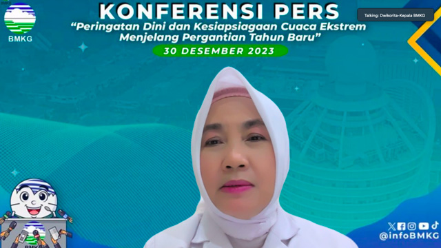 BMKG memprediksi sejumlah wilayah di Indonesia mengalami cuaca ekstrem. Foto: BMKG