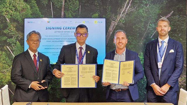 PT PLN dan Hydrogen de France SA (HDF Energy), memperkuat kerja sama dalam mencapai tujuan Emisi Nol Bersih (Net Zero Emission). Foto: PT PLN