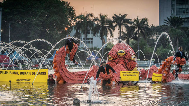 Debat cawapres belum menyentuh akar permasalahan krisis iklim. Foto: Greenpeace Indonesia