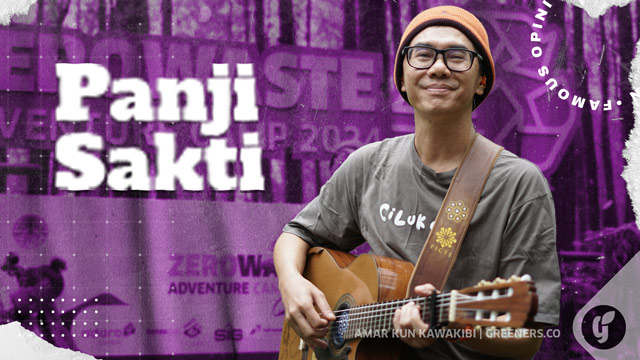 Musisi Panji Sakti tampil memukau dalam kegiatan Zero Waste Adventure Camp 2024. Foto: Amar Kun Kawakibi