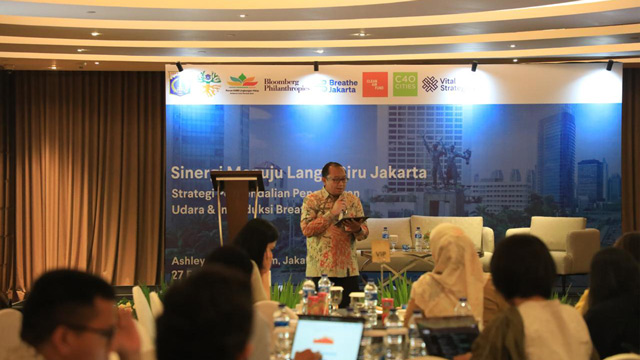 DLH DKI bakal menggandeng para pemangku kepentingan untuk mengatasi kualitas udara. Foto: DLH DKI