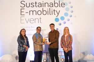 Kemenhub mendorong percepatan penggunaan bus listrik untuk transportasi publik di wilayah perkotaan. Foto: Kemenhub