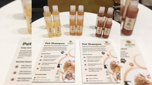 Petpolis, sampo alami dari ekstrak propolis. Foto: UI