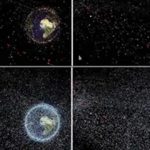 Ilustrasi sampah antariksa. Foto: BRIN