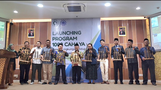 Majelis Lingkungan Hidup (MLH) Pimpinan Pusat (PP) Muhammadiyah meluncurkan program 1000 cahaya untuk mencegah krisis iklim. Foto: PP Muhammadiyah