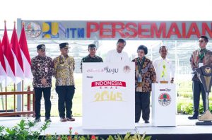Presiden Joko Widodo meresmikan Persemaian Mentawir di Kabupaten Penajam Paser Utara, Kalimantar Timur. Foto: KLHK