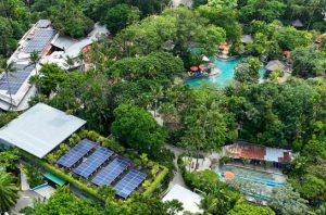 Waterbom Bali berkomitmen untuk mencapai emisi nol bersih (net zero) pada tahun 2033. Foto: Waterbom Bali
