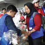Sampah yang terkumpul selama pertandingan timnas mencapai 264 kilogram. Foto: TKN PSL