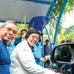 Charging Station kendaraan listrik kini hadir di KLHK. Foto: KLHK