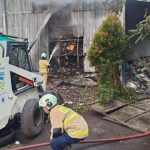 TPST Samtaku Jimbaran terbakar. Foto: Polresta Denpasar