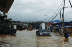 Aktivitas pertambangan memperparah banjir Halmahera Tengah. Foto: Walhi Maluku Utara