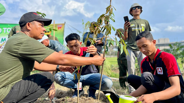 Penanaman 17.000 bibit pohon. Foto: Alfamidi