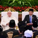 Pidato Paus Fransiskus. Foto: BPMI Setpres/Muchlis Jr