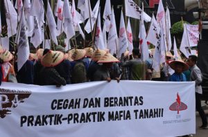 KPA menuntut memberantas korupsi agraria. Foto: KPA