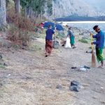 TN Gunung Rinjani berkomitmen menerapkan pendakian bebas sampah dengan mendorong para pendaki membawa wadah guna ulang. Foto: TN Gunung Rinjani