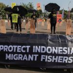 Greenpeace-SBMI mengungkap kerja paksa pekerja perikanan migran di kapal Taiwan. Foto: Adhi Wicaksono/ Greenpeace
