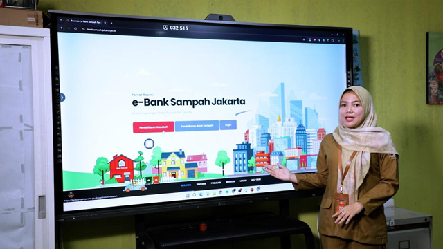 Platform e-Bank Sampah. Foto: DLH DKI Jakarta