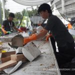 Aksi bersih sampah dalam perayaan Natal Nasional 2024. Foto: Dini Jembar Wardani