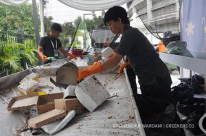 Aksi bersih sampah dalam perayaan Natal Nasional 2024. Foto: Dini Jembar Wardani