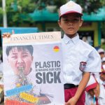 Siswa SD di Sidoarjo kirim surat ke presiden soal bahaya mikroplastik. Foto: Ecoton
