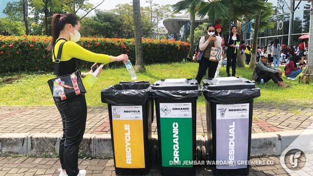 APMI berkomitmen untuk mendorong penyelenggara acara mengadopsi pengelolaan sampah selama acara. Foto: Dini Jembar Wardani