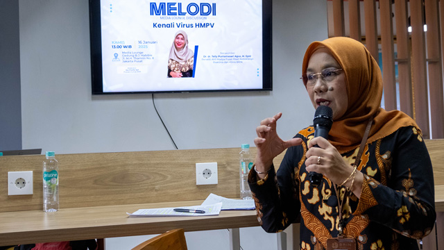 BRIN mendorong penelitian genetik untuk mengetahui karakteristik virus HMPV. Foto: BRIN