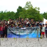 Mahasiswa KKN UGM menanam mangrove di Buton Tengah Sulteng. Foto: Berita UGM