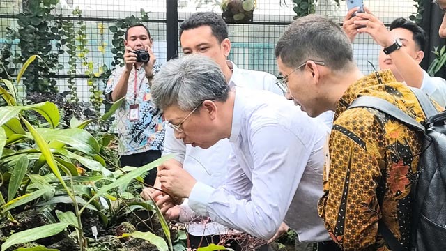 Dubes China untuk RI Wang Lutong mengungkapkan kekagumannya terhadap kekayaan biodiversitas Indonesia. Foto: BRIN