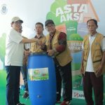 KLH menggelar aksi desa bebas sampah di Desa Malaka, Lombok Utara, NTB. Foto: KLH