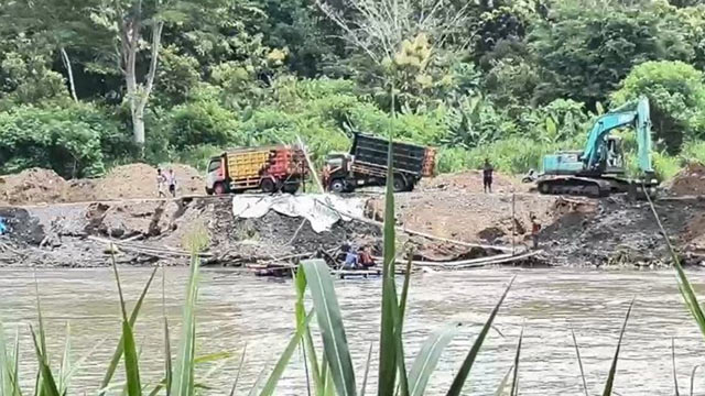 Pertambangan ilegal mengancam lingkungan warga Demangan Bantul. Foto: Walhi Yogyakarta