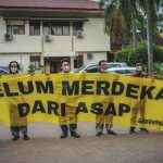 Sidang kasus kabut asap di Sumatra Selatan berlanjut. Foto: Greenpeace Indonesia