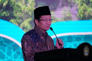 Menteri Agama Nasaruddin Umar mengatakan program wakaf hutan jadi upaya pelestarian bumi. Foto: MOSAIC