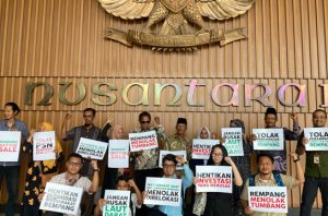 Warga Pulau Rempang desak penghentian proyek Rempang Eco City. Foto: Walhi Riau