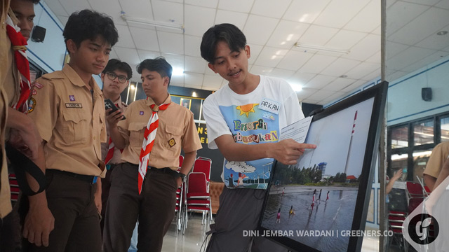 Edukasi energi terbarukan di SMAN 3 Jakarta. Foto: Dini Jembar Wardani