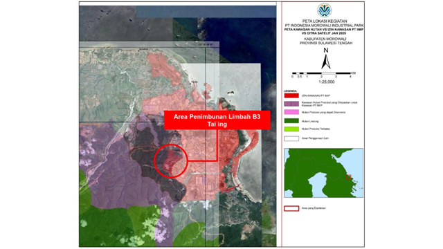 KLH temukan pelanggaran lingkungan serius di kawasan industri PT IMIP. Foto: KLH