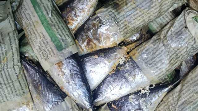 Ahli pangan IPB menjelaskan bahaya kertas bekas untuk bungkus ikan. Foto: Berita IPB