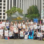 Kaum muda lintas iman dan difabel menyusuri Jakarta untuk menyuarakan keadilan iklim. Foto: GreenFaith Indonesia