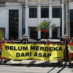 Korban kabut asap di Sumsel ajukan banding ke PN Palembang. Foto: Greenpeace Indonesia