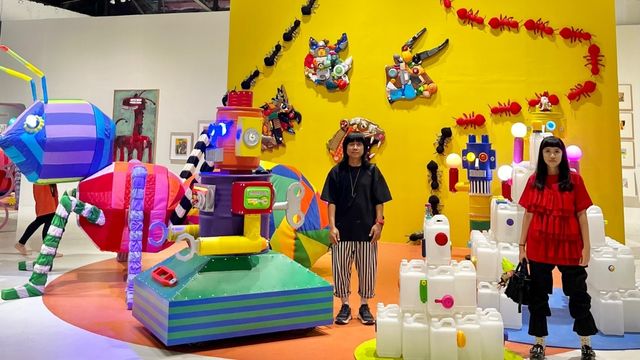 Karya seni dari mainan bekas. Foto: Recycle Experience