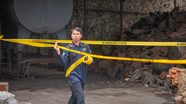 KLH menghentikan operasional PT GRS di Serang. Foto: KLH