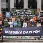 Warga uji legitimasi konstitusional proyek strategis nasional. Foto: Geram PSN