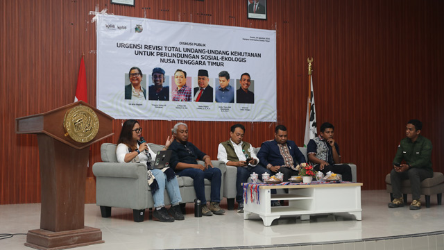 Desakan perubahan UU kehutanan menguat di NTT. Foto: Walhi