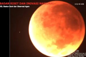Gerhana bulan total. Foto: BRIN