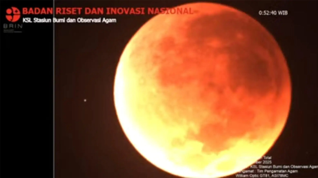 Gerhana bulan total. Foto: BRIN